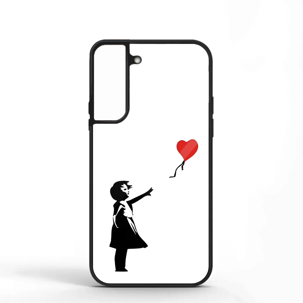 Banksy Letting Love Go Balloon Girl Phone Case For Samsung S10 S20 S21 S22 S24 S30 Plus ULTRA Mirror Acrylic Cover