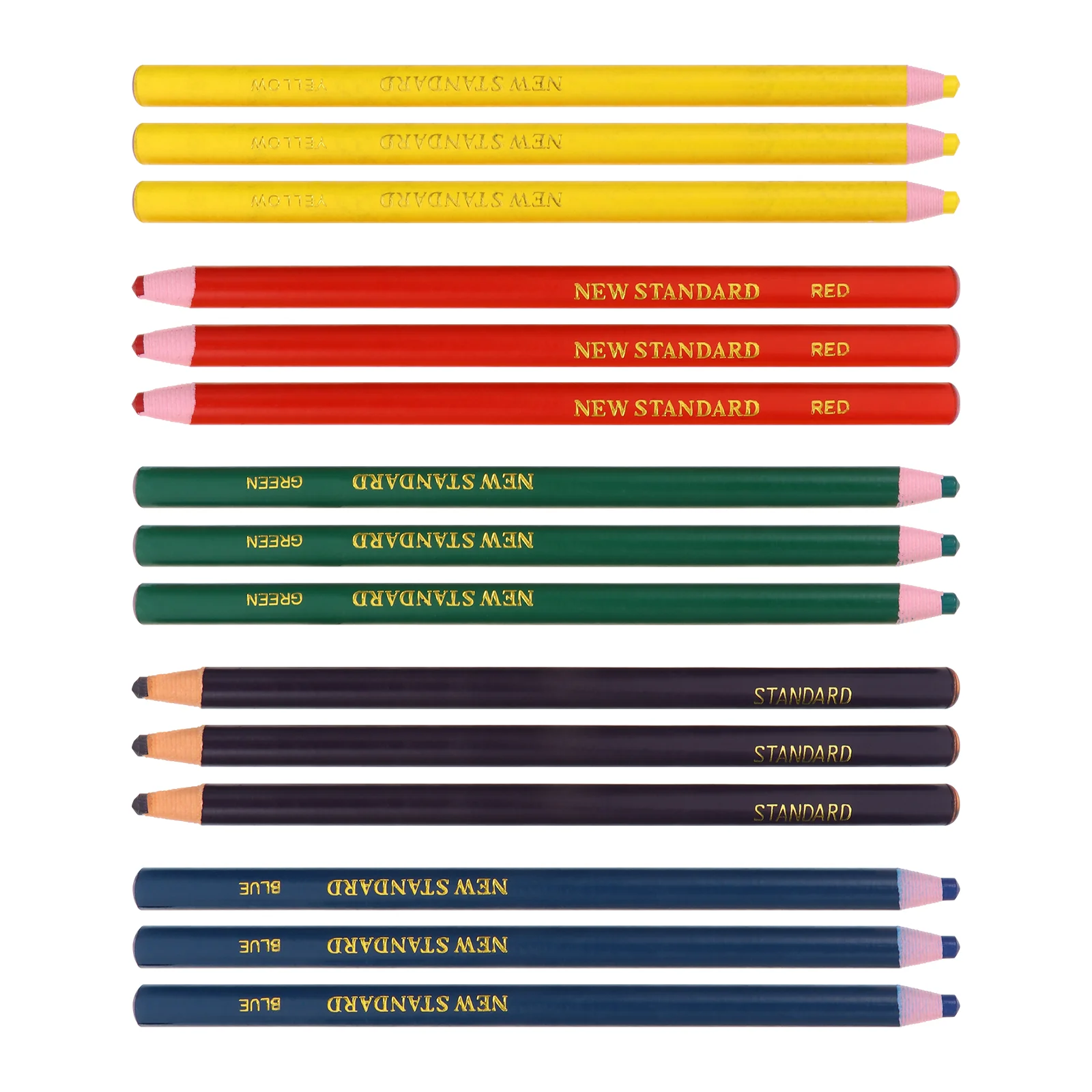 3 Pieces Per Color Oil Based Colored Pencils Pull Stripped Type No Sharpening Multi Use Creative Crayons Kids Crayons