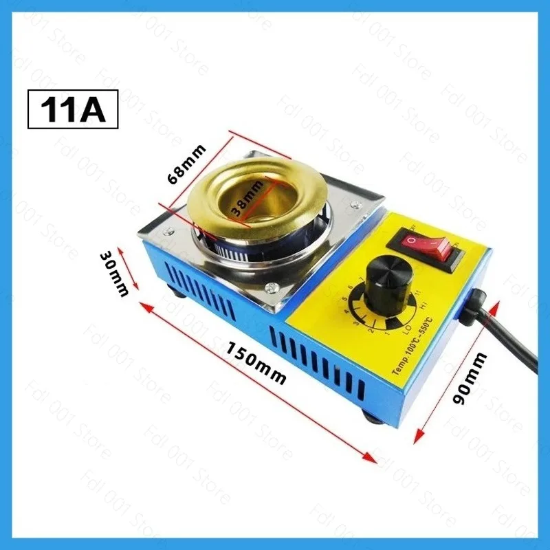 Temperature Control Tin Furnace Small Temperature Control Tin Melting Furnace Titanium Plating Tank Desktop Tin Dipping Machine