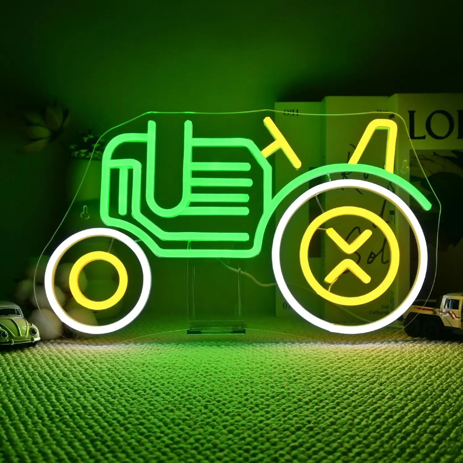 

Tractor Neon Sign Dimmable USB Powered Neon Sign for Bedroom Party Man Cave Bar Farm House Kids Gifts