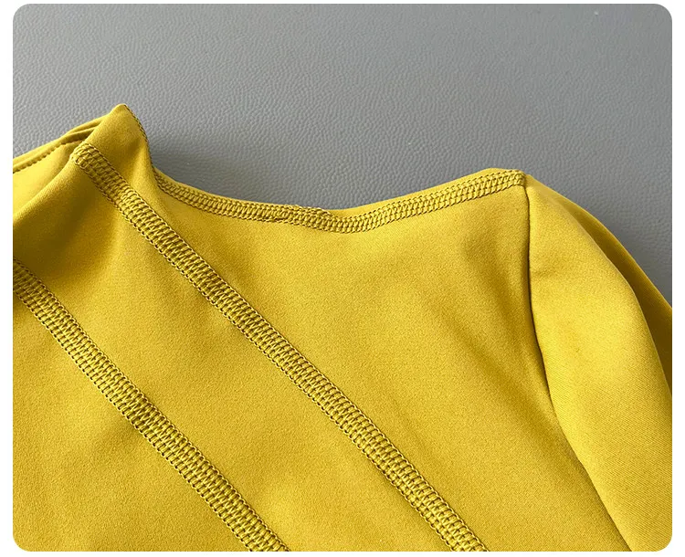 Damen Sportjacke mit Reißverschluss, Langen Ärmeln und Daumenlöchern, Slim Fit, Schnelltrocknend für Laufen, Fitness, Yoga und Sport – Detail 5