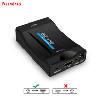 BNC To HDMI-Compatible Converter Adapter 1080P Video Audio Conversor Surveillance Monitor TV signal Converter with USB Cables