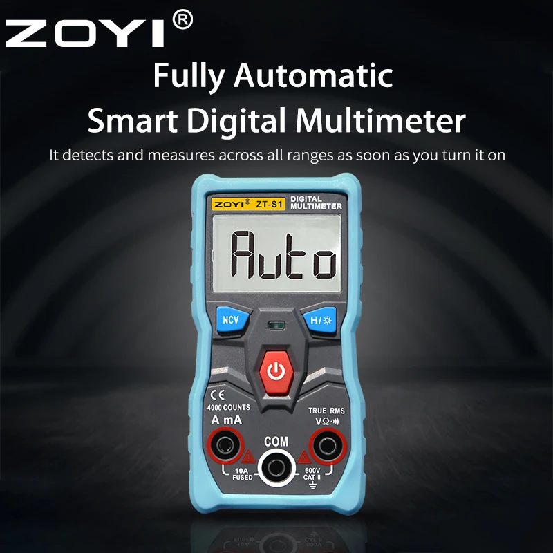 ZOYI Fully automatic ZT-S1 No shift multimeter Intelligent recognition multimeter home mini electrician