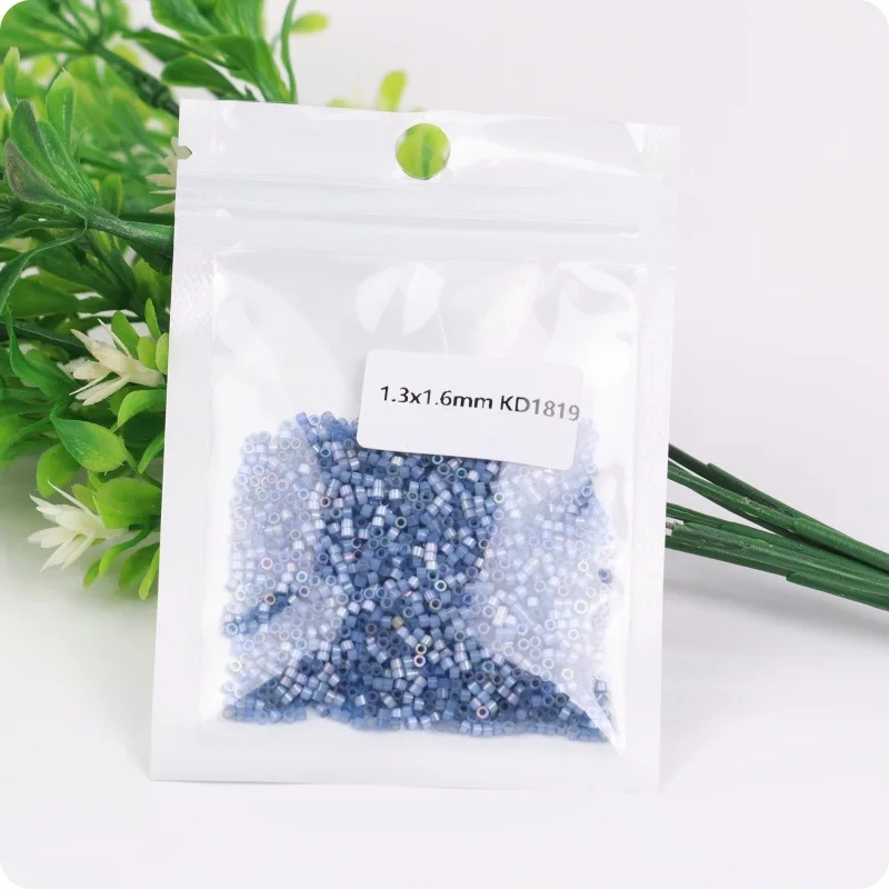 1.6mm super excellent cat eye brushed phantom glass antique Dong beads handmade DIY beaded tube beads