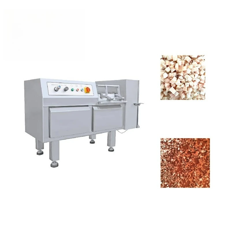 Automatic Frozen Butcher Processing Dicer Strip Meat Cube Cutting Machine