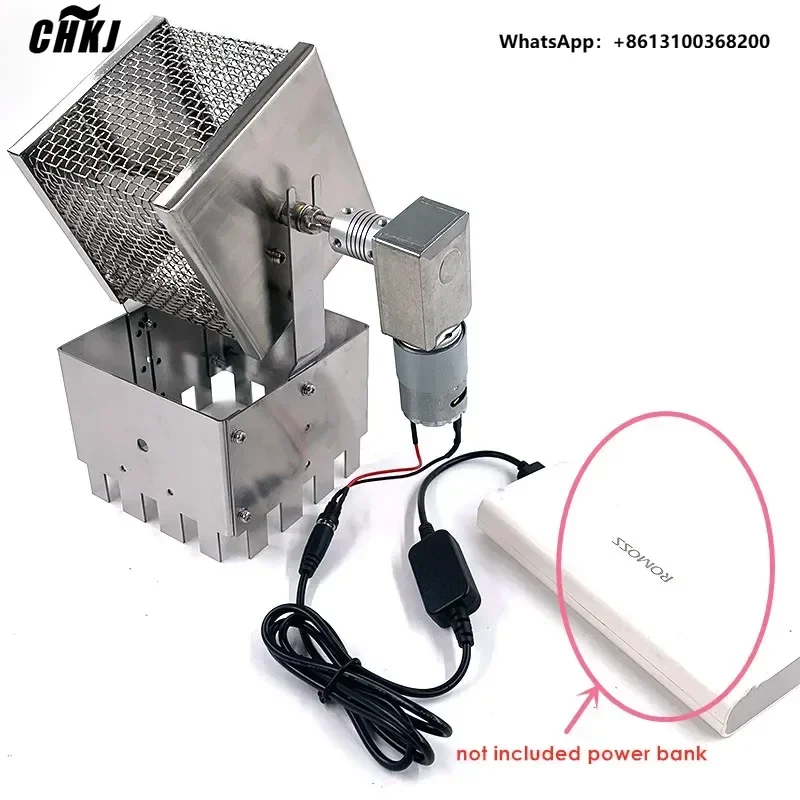 CHKJ USB Coffee Roaster Portable Coffee Roasting Machine Stainless Steel Coffee Baking Roast Machine For Home & Outdoor Use