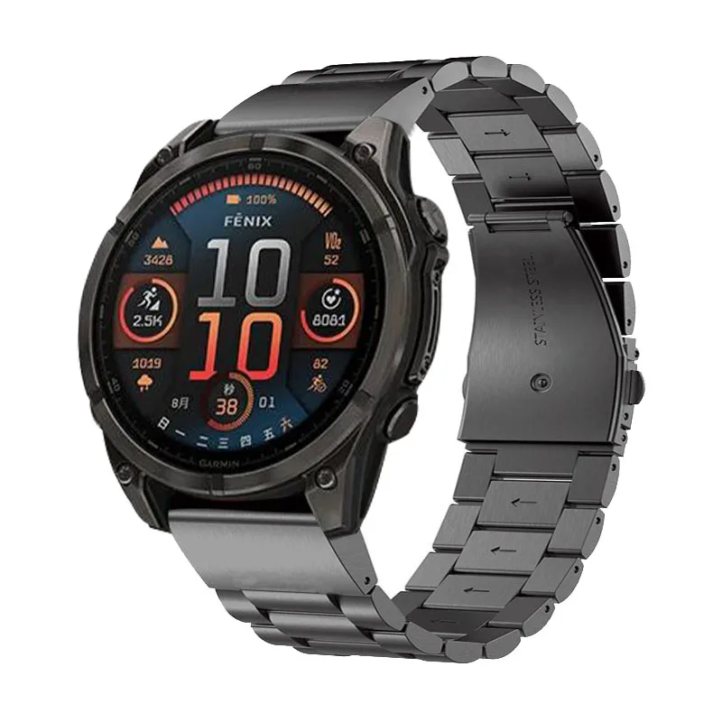 ガーミンフェニックス用メタルストラップ,ガーミンフェニックス用クイックフィットウォッチバンド8 e 7 pro 7x 6 5x plus,s70 s62 epix pro tactix 7 pro,22mm, 26mm