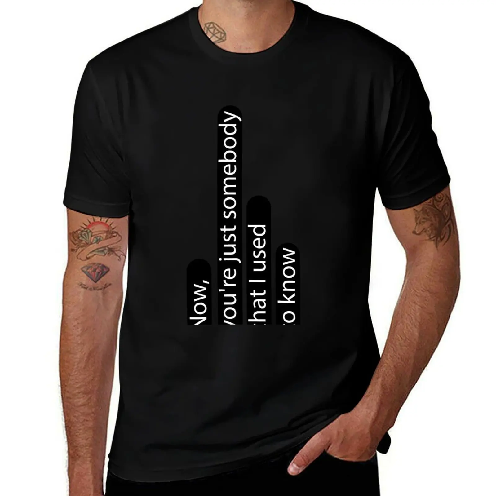 Maintenant, vous êtes juste quelqu'un que j'avais pu connaître - T-shirt Text T-Shirt Essential de couleur unie