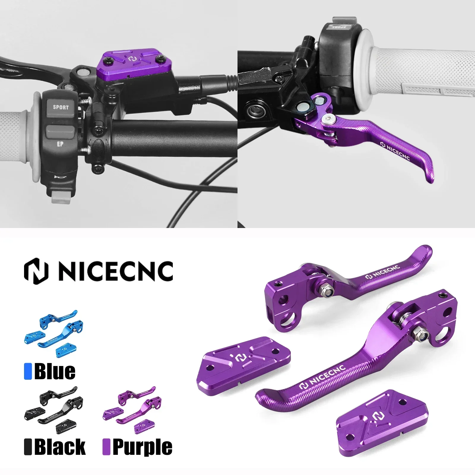 

For Surron light bee X light bee S light bee L1E Segway X160 X260 Electric Bike Front Rear Brake Levers & Brake Reservoir Covers