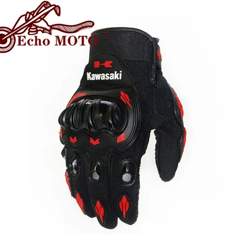Kawasaki Motorradhandschuhe Rider Anti-Rutsch Full Finger Racing Off-Road Fahrradhandschuhe