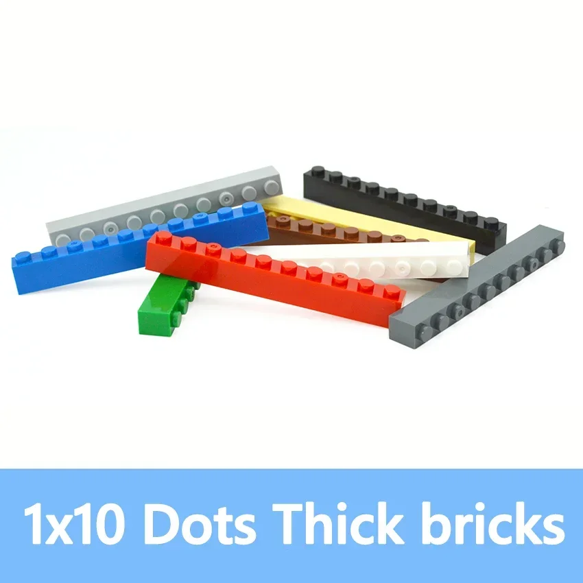 DIY Bouwstenen2 0 STKS 1x10 Dots Dikke Cijfers Bricks 1*10 Dots Compatibel Met 6111 Educatief Creatief Speelgoed