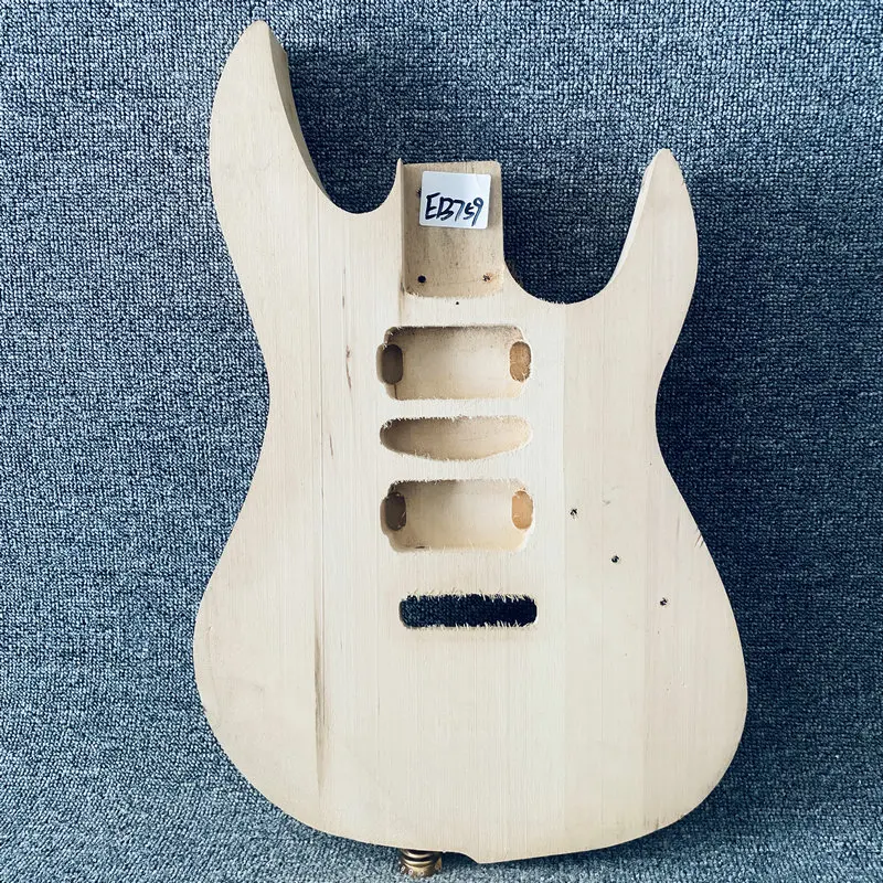 

EB759 Electric Guitar Body Replace HSH Pickups ST Guitar DIY Parts Solid Basswood Right Hand this Unfinsihed