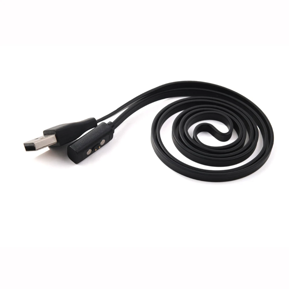 Black USB Charger Charging Cable For Pebble Time Round/ Time Smart Watch/ Time 55KC