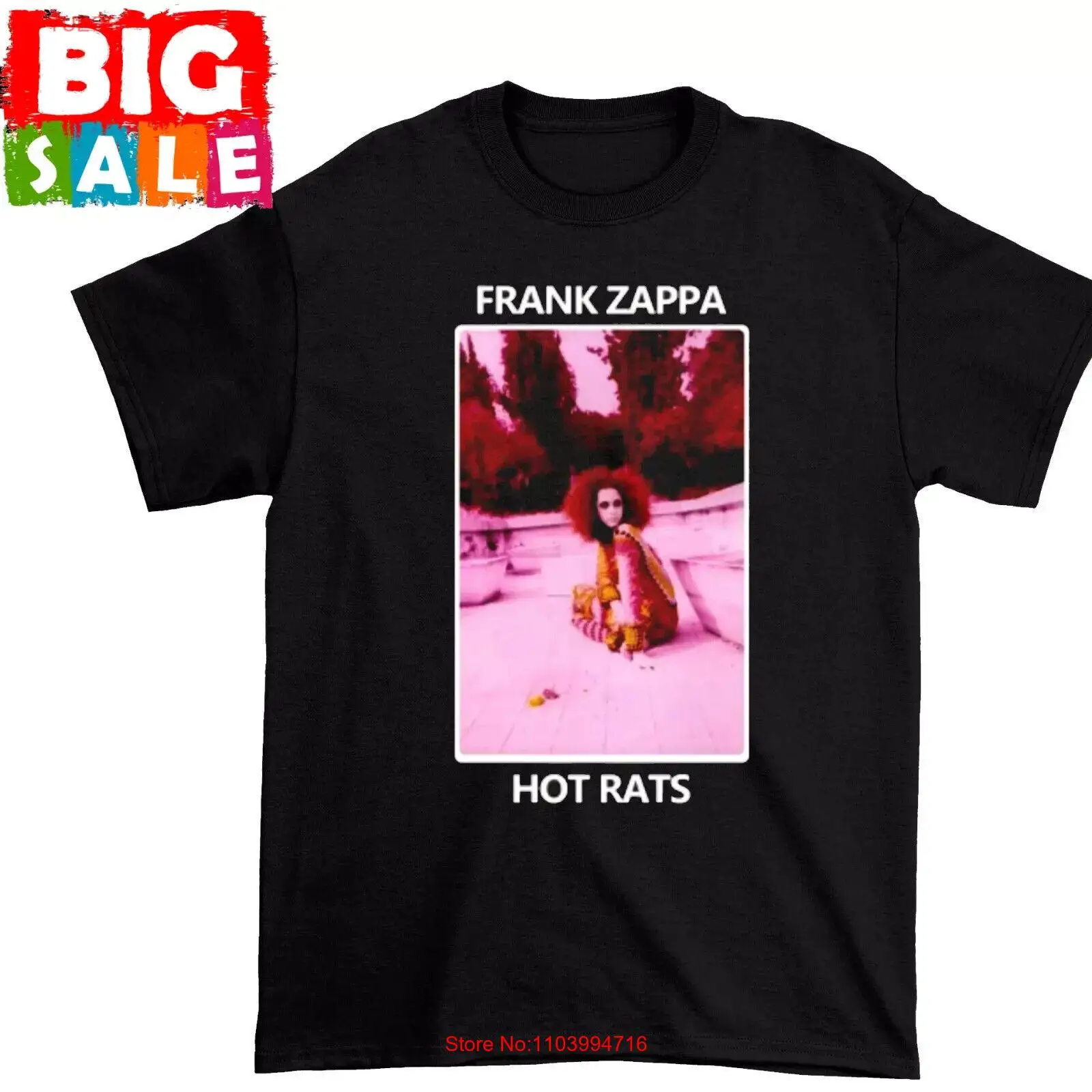 ~HOT NEW~ Frank Zappa Hot Rats Redrawn Multicolor T-Shirt S-5XL