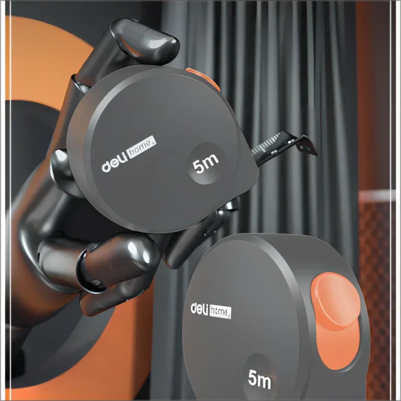 ديلي 5 متر الصلب الشريط التدابير الذاتي قفل لينة المطاط المضادة للانزلاق النجارة المنزلية المحمولة أداة قياس 19 مللي متر أدوات قياس