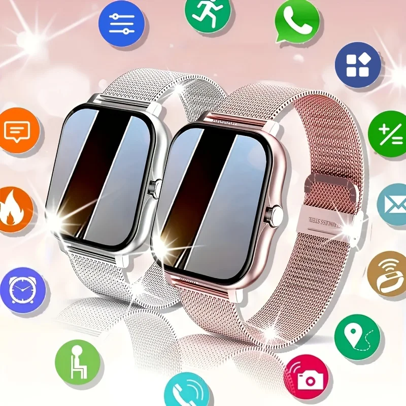 New Smart Watch, Wireless Calling, Multiple Sports Modes, Bezel-less, Multiple Sports Modes, Suitable for Android/iPhone