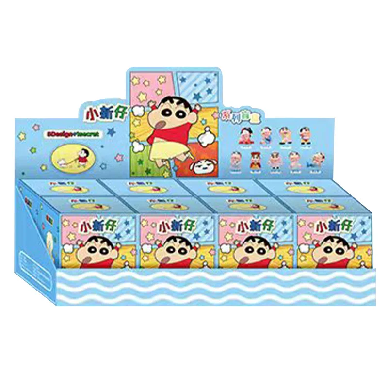 

8pcs/set Anime Crayon Shin-chan role play Cute Action Figure PVC Model Toys doll Desktop ornament Collection Gifts boxed