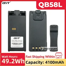 Original QYT 4100mAh Battery  for 27MHz CB Walkie Talkie QYT CB-58 Portable Citizen Band Two Way Radio with Belt Clip