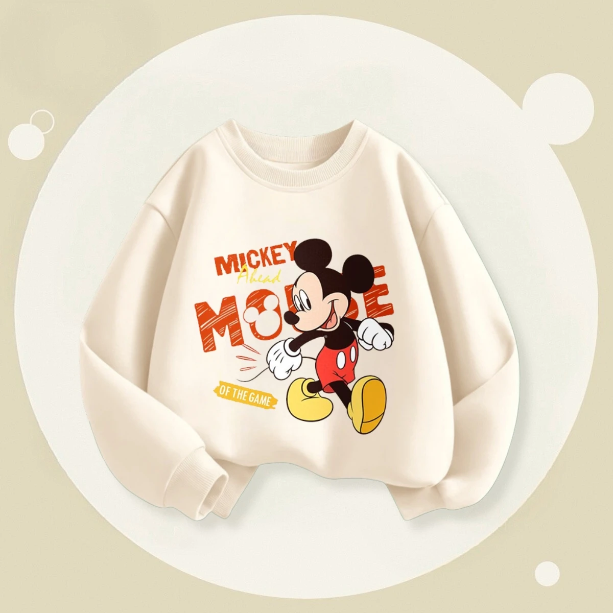 Populair merk kinderen tops met lange mouwen cartoon Mickey sweatshirt babyjongenskleding Disney eenvoudige mode kinderhoodie ronde hals