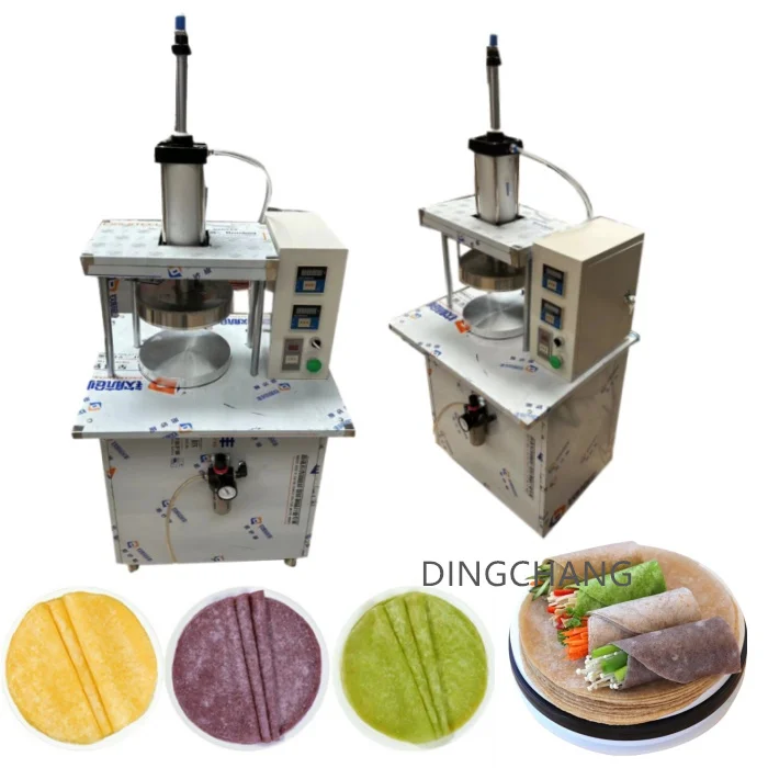Boston Tortillas Roti Pancake Chapati Pressing Machine Stainless Steel Motor 220V Commercial High Efficiency