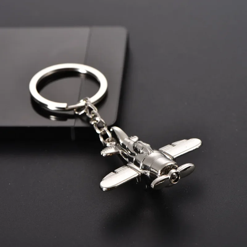 Cute Aviation Air Plane Keychain Aircraft Air Combat Enthusiasts Keychain Lover Gift High Quality Keyring Wholesale 1Pcs