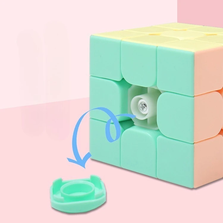 New Color Magic Cube Macaron Stickerless Magic Cube 5x5/4x4/3x3/2x2 Cubing Classroom Macaron Speed Cube Profession Puzzle Toys