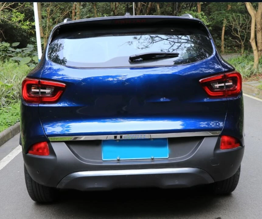 Tailgate Rear Door Bottom Cover Molding Trim Stainless Steel back door trim car Accessories For Renault Kadjar 2016-2019