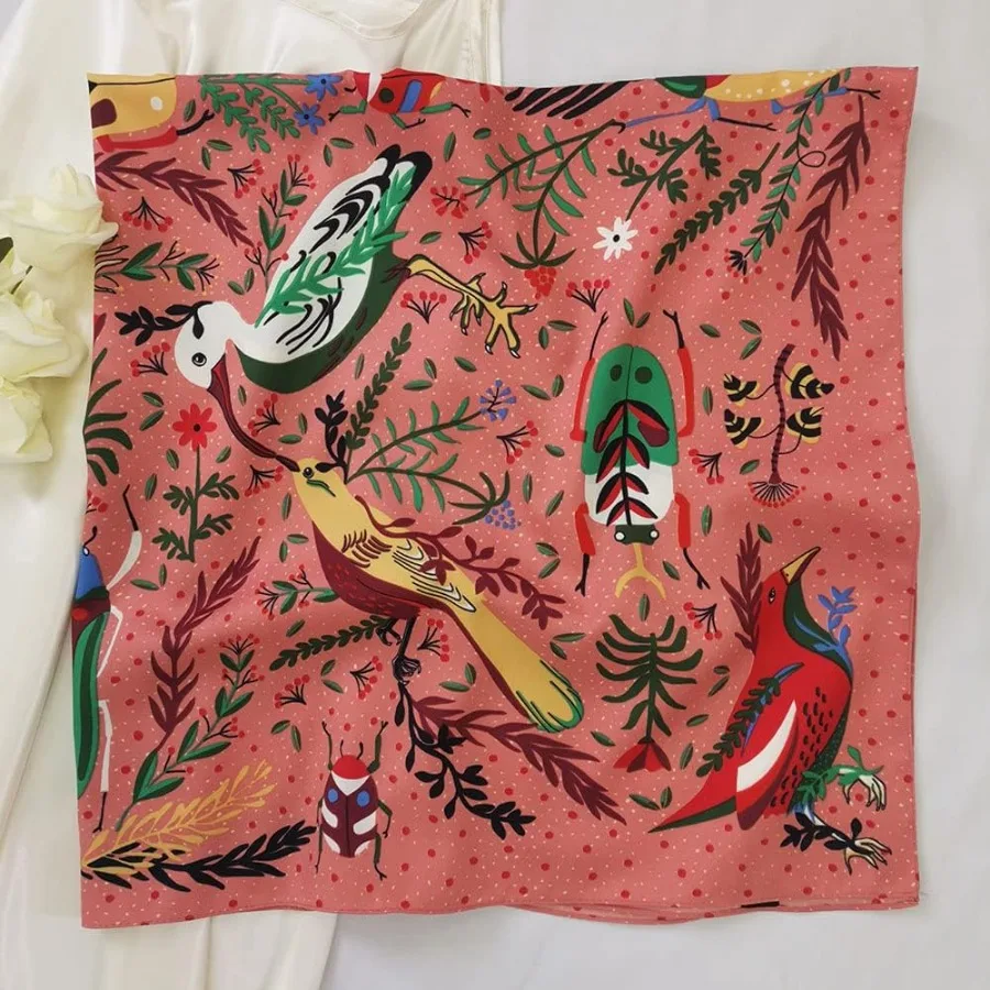 Роскошный 35-квадратный атласный шелковый шарф на голову для женщин, мягкая шелковая обертка для волос, идеально подходящая для сна и повседневной носки, гладкая одежда без шнуровки