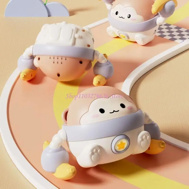 

R6FD Funny Dance Monkey Electronic Toy Musical Crawling Walking Electric Toy Banana Pet Street Stall Vending Gadgets Gift