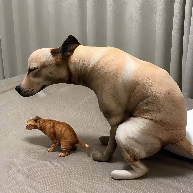 Weird Realistic Pooping Dog Stuffed Plush Doll Funny Abstract Animal Puppy Toy Novelty Prank Gift Soft Plush Dog Doll Desktop