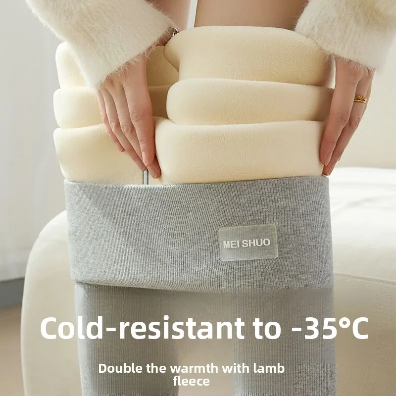 

Женские утепленные хлопковые брюки на флисе для осени и зимы, больших размеров, с широкими штанинами, базовый слой для активного отдыха