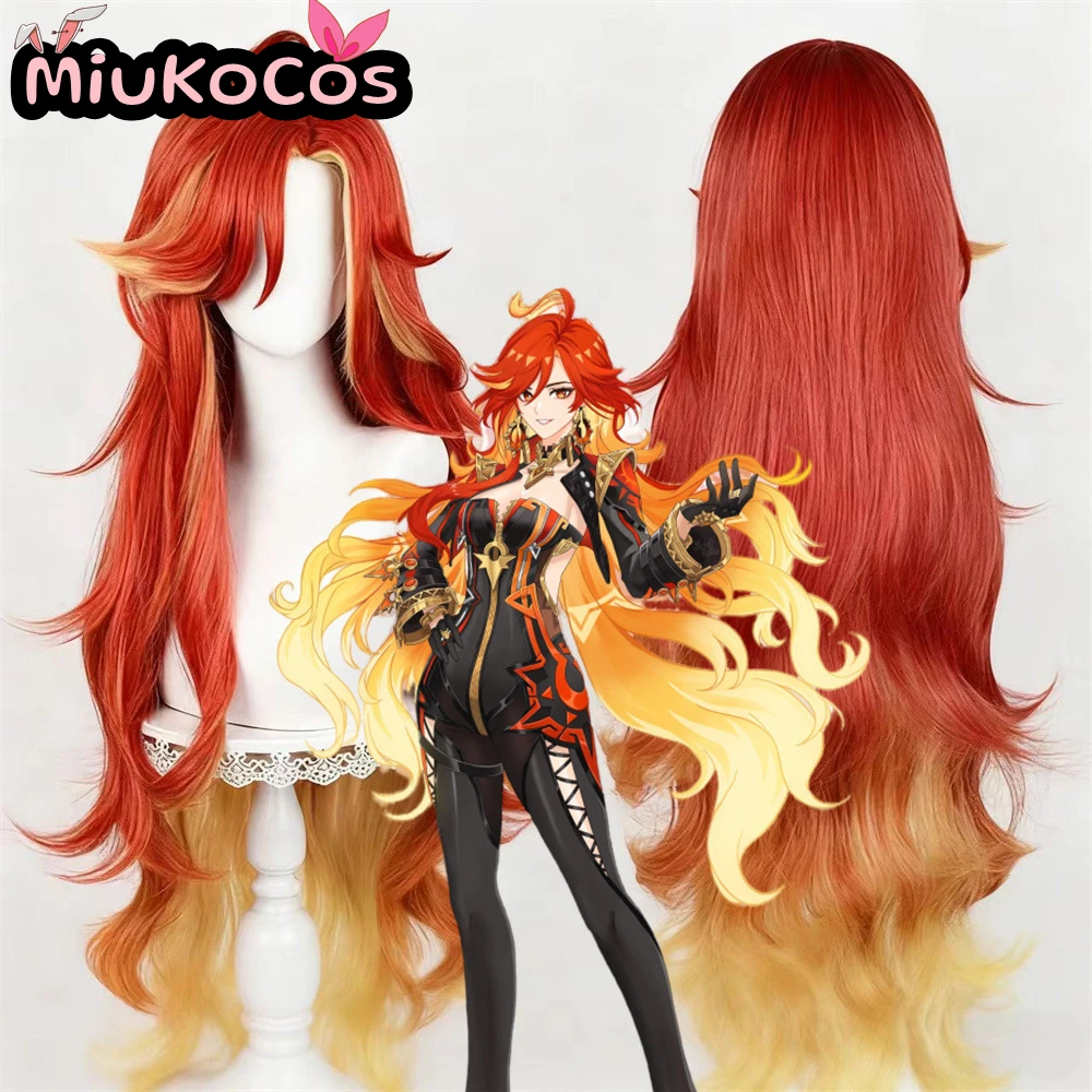 

IN STOCK Mavuika Cosplay Wig MiukoCosplay Game Genshin Impact Cosplay