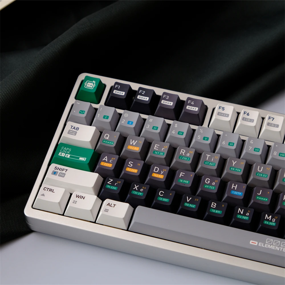 

Колпачки для клавиш Chemistry 01 с 151 клавишами Cherry Profile PBT Персонализированные колпачки для механической клавиатуры MX GH60 61 68 75 87 980