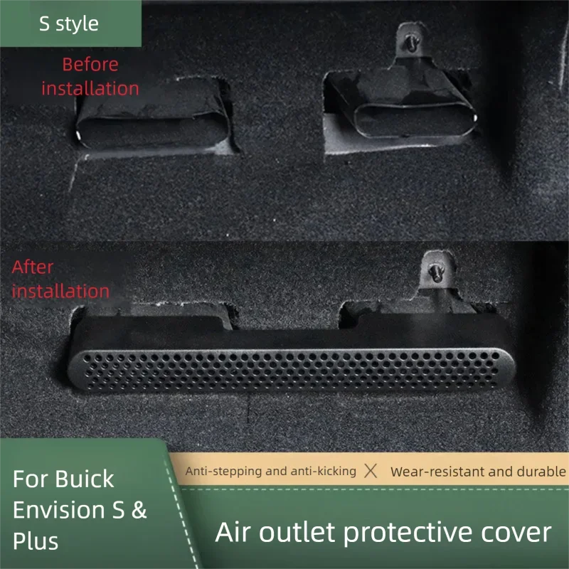For 2020-2026 Buick Envision Plus / Envision S Under Seat Air Vent Cover, Anti-Clog AC Outlet Protector