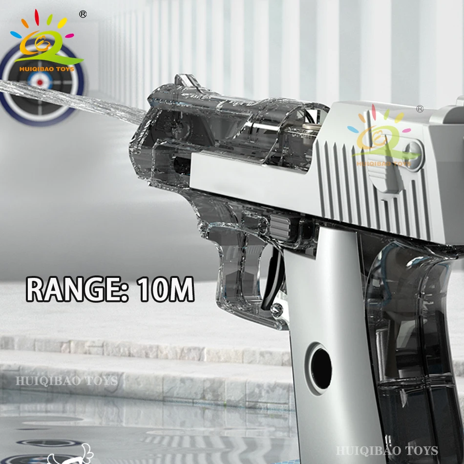 Huiqibao Desert Eagle Handleiding Waterpistool Draagbare Zomer Strand Outdoor Schieten Pistool Vechten Fantasie Speelgoed Voor Jongens Spel Volwassenen Kind