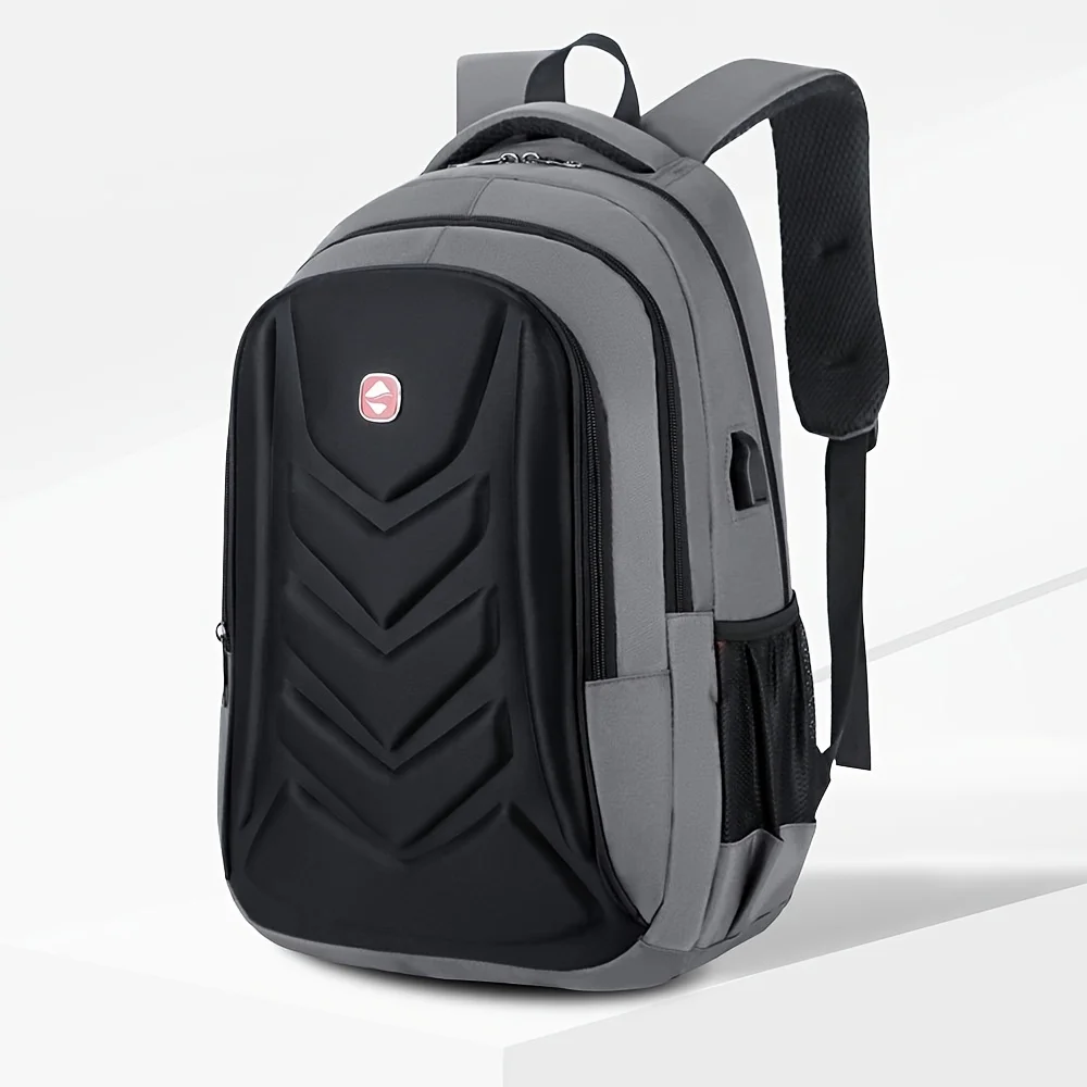 Black Laptop Briefcase with Adjustable Strap – Sleek Commuter Backpack, Lightweight Document Organizer