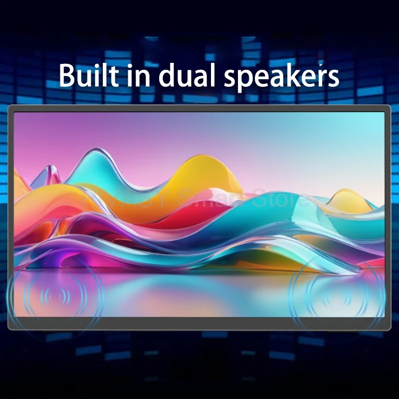 شاشة IPS محمولة مقاس 15.6 بوصة لشاشة الصب PS4 Switch Xbox كابل توسيع الألعاب اتصال مباشر شاشة عالية الوضوح