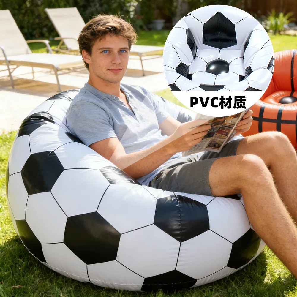 Inflatable Lazy Sofa Bean Bag Sofa Foldable Leisure Pvc Inflatable Football Ball