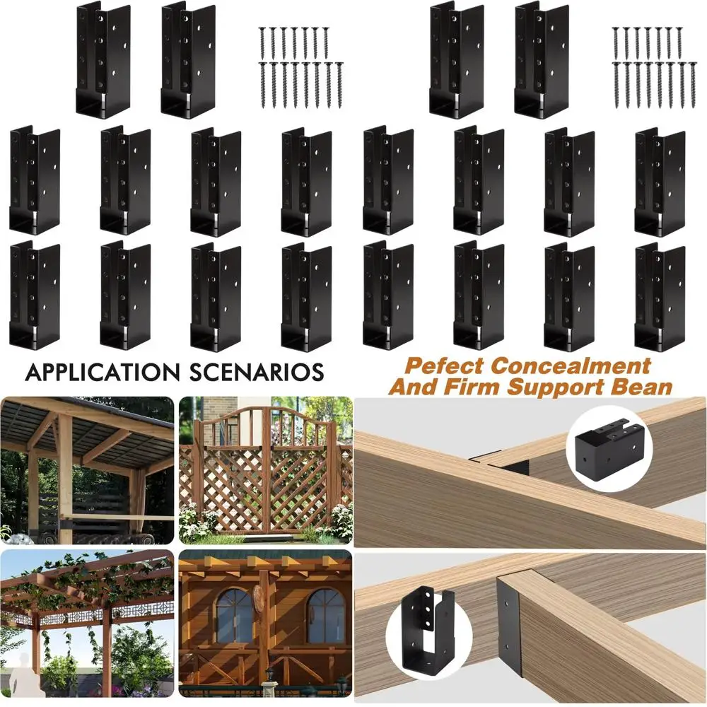 

20-60 шт. 2x6, 4x6, 4x8 потайные вешалки с винтами для наружных балок, качелей, поручней, заборов