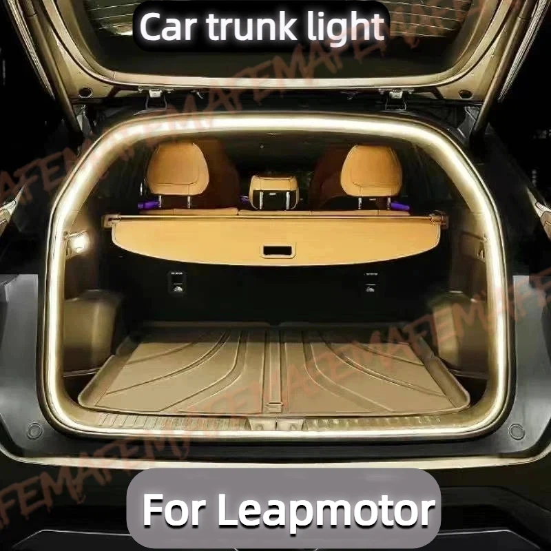 Luz de Porta-Malas para Carros Leapmotor T03 B01 B10 Lafa 5 C01 C10 C16 C11, Modificação de Iluminação Decorativa para Carros