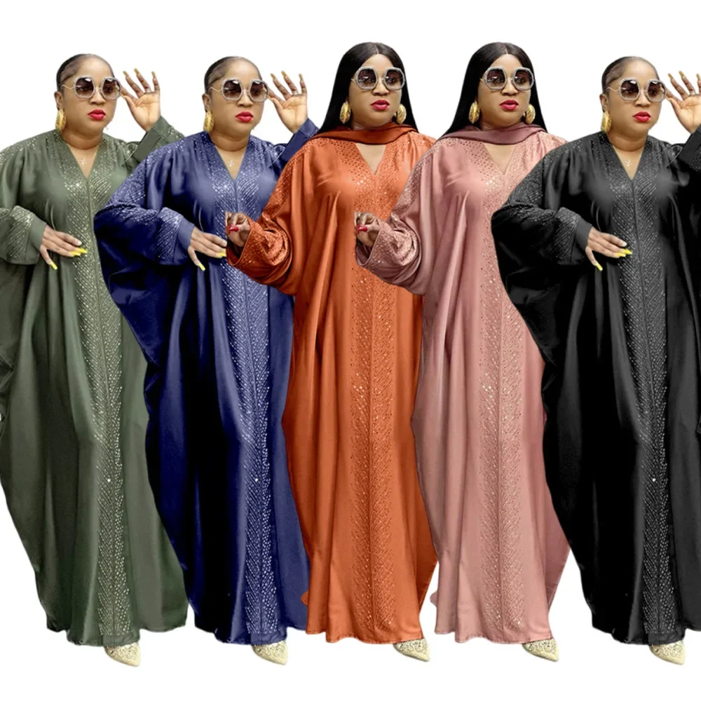 

Customized Fashion boubou africain femme Color blocking african dress Embroidery decoration africa clothingcustomized