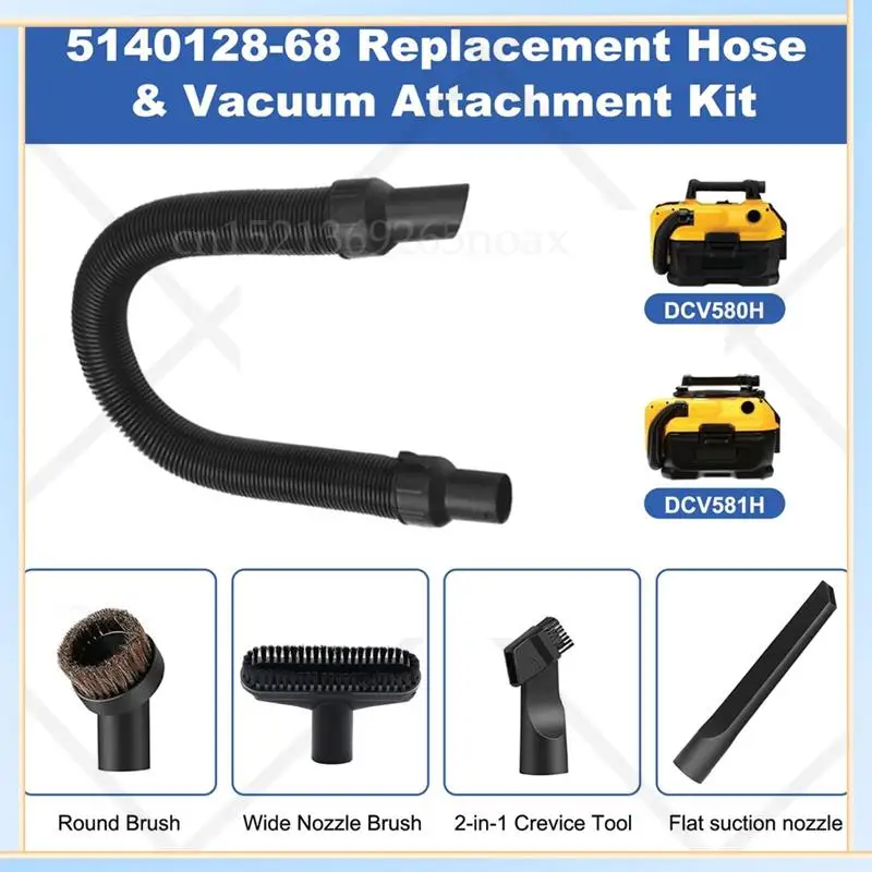 

-SPOR 7PCS Vacuum Attachment Set With 5140128-68 Replacement Hose For DCV580,DCV580H DCV581H Wet/Dry Vacuum System