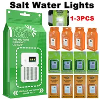 Lámpara LED de emergencia para agua salada, lámpara de ahorro de energía para acampar, impermeable, portátil, para pesca nocturna, suministros de viaje para coche y exterior