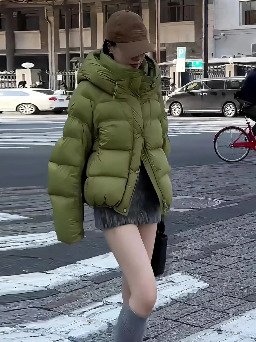 Mujer ort Thiened blanco Du down Jaet invierno nueva llegada moda con capucha Dstring ropa de abrigo cálida viaje Sle