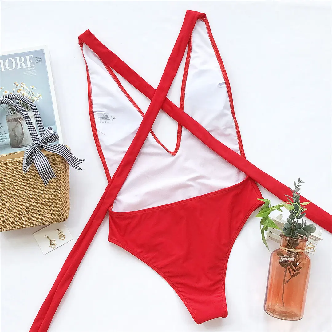 Langer, umwickelbarer Badeanzug für Damen, einteiliger Badeanzug, Damen-Badebekleidung, Badeanzug mit Schlangenmuster, Strandmode V852SW – Detail 33