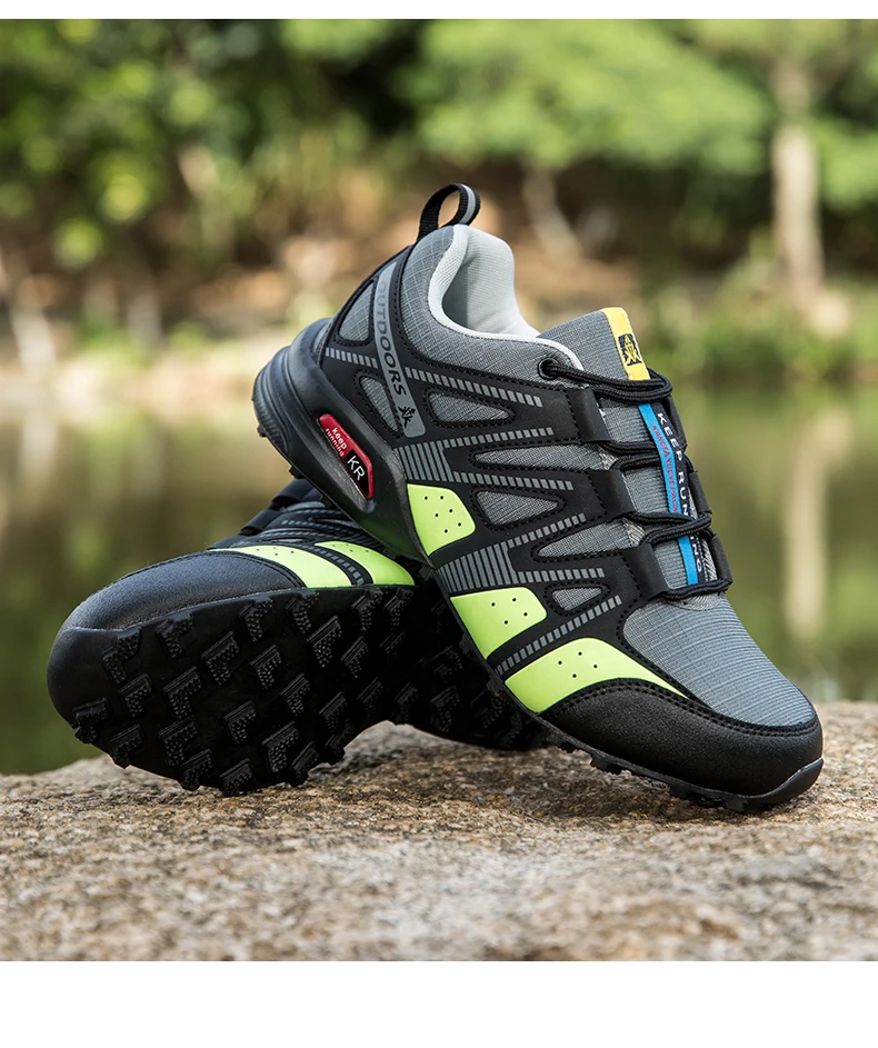 Herren Outdoor-Radschuhe, wasserdicht, rutschfest, Outdoor-Wanderschuhe, Outdoor-Taktische Trainingsschuhe, Wander- und Campingschuhe – Detail 29