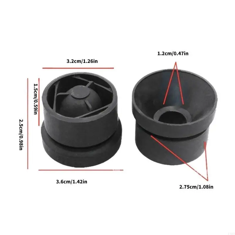 เครื่องยนต์ฮูดเบ็นยางหมอนอิงเครื่องยนต์บัฟเฟอร์แผ่นกันชนทนความร้อน 4PCs ให้การดูดซับแรงกระแทกที่ยอดเยี่ยม