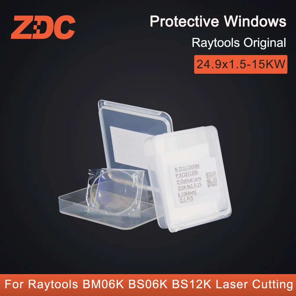 10 шт./лот Raytools оригинальные защитные зеркала для окон, ковзанки 24,9x1,5 15 кВт 211LCG0086 для Raytools BM06K BS06K BS12K BS20K