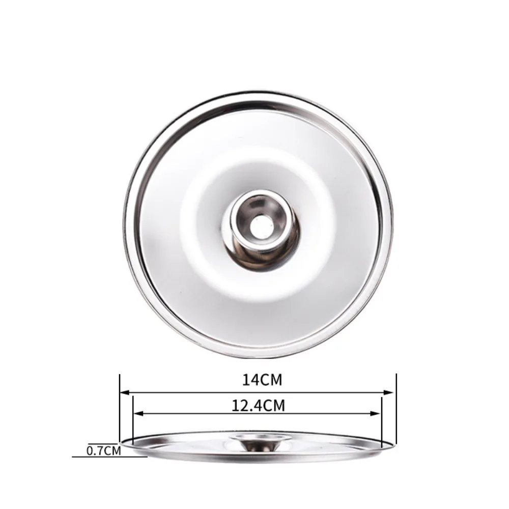 Nieuwe 10-24 cm ronde potdeksel, verdikte roestvrijstalen steelpanafdekking, vervanging, universele keukendeksel, keukenbenodigdheden