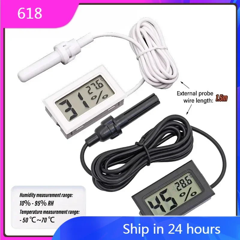 

Mini LCD Digital Display Hygrometer Thermometer With Sensor Monitoring Convenient Portable Humidity Detector Beekeeping Beehive